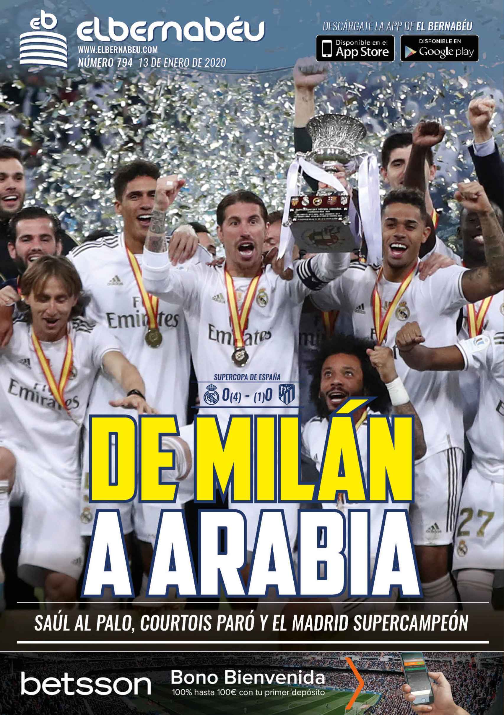 La portada de El Bernabéu (13/01/2020)
