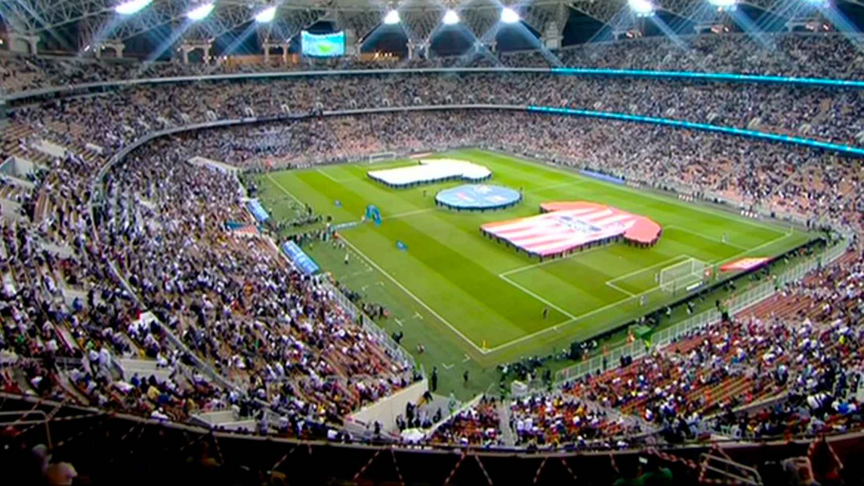 El estadio Rey Abdullah Sports City durante la final de la Supercopa de España