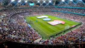 El estadio Rey Abdullah Sports City durante la final de la Supercopa de España