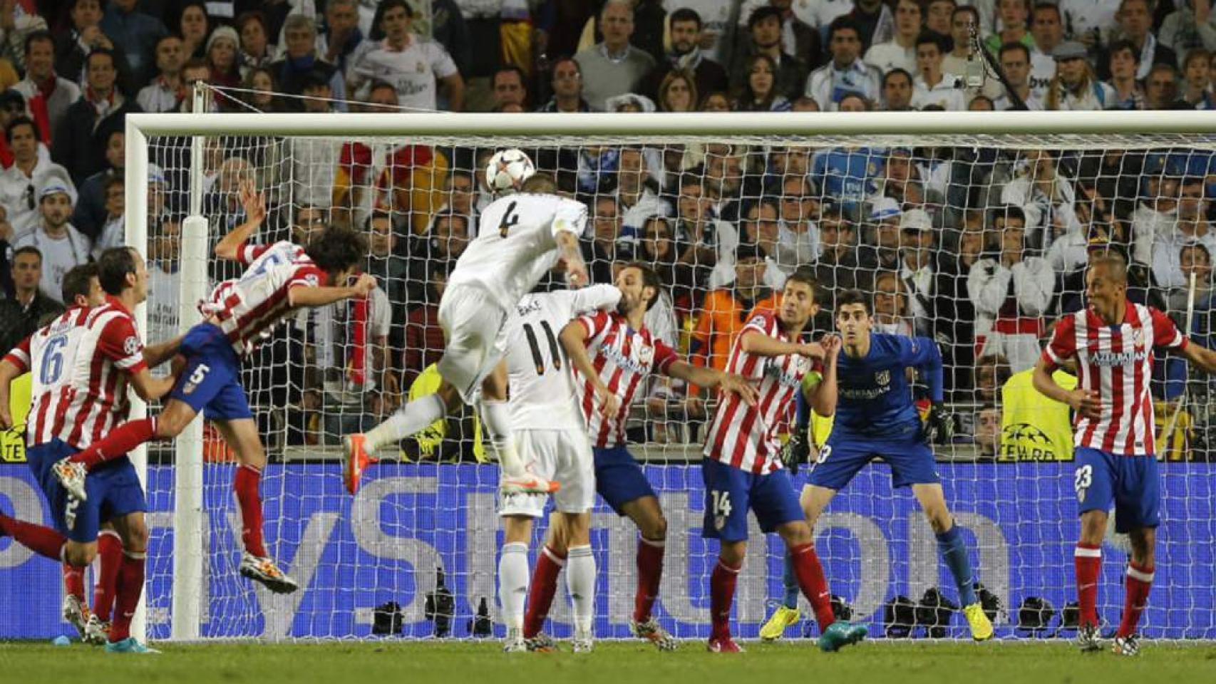 Gol de Sergio Ramos en Lisboa al Atlético de Madrid