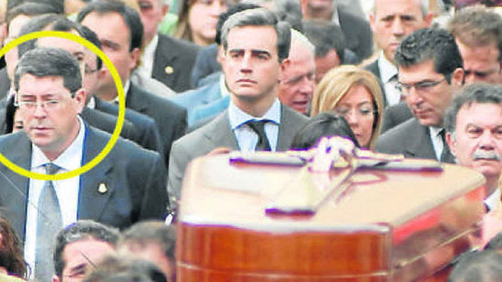 Juan Cano participó en el funeral de su antecesor en la alcaldía de Polop.