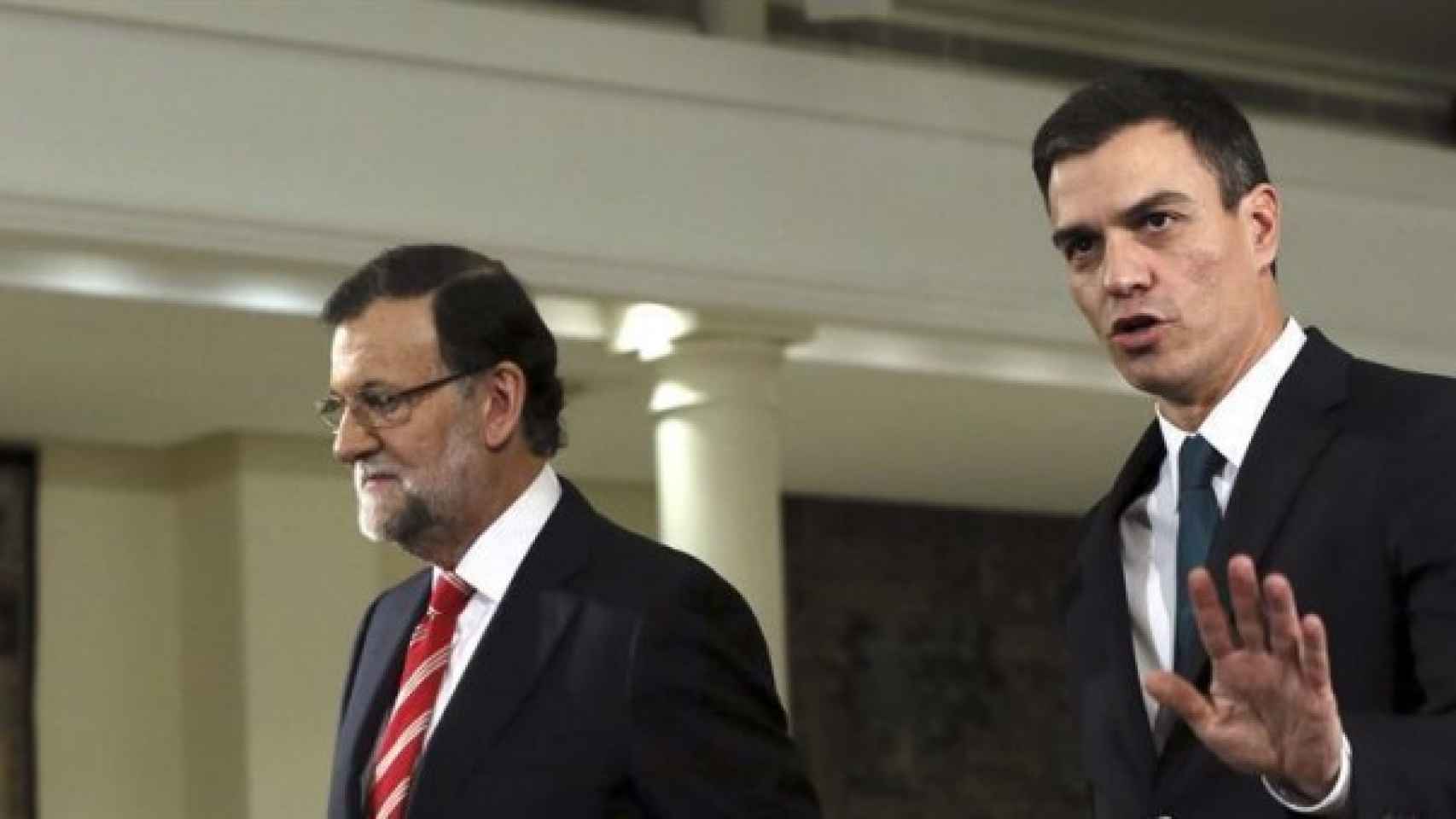 Mariano Rajoy y Pedro Sánchez en una imagen de archivo.