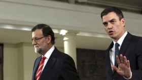 Mariano Rajoy y Pedro Sánchez en una imagen de archivo.