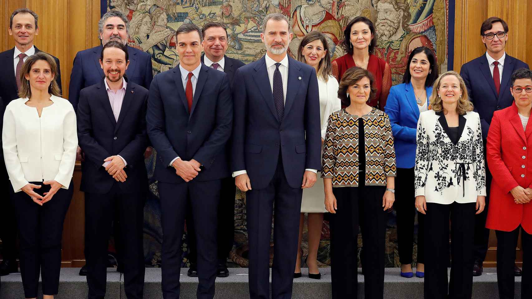 El nuevo Gobierno de coalición entre PSOE y Podemos se reúne por primera vez este martes
