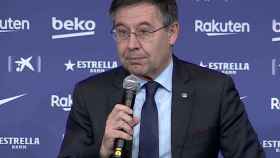 Josep Maria Bartomeu, en la presentación de Quique Setién como nuevo entrenador del FC Barcelona