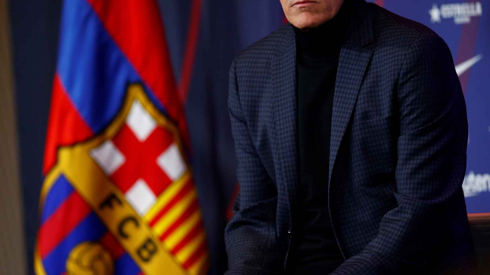 Quique Setién, presentado como nuevo técnico del FC Barcelona