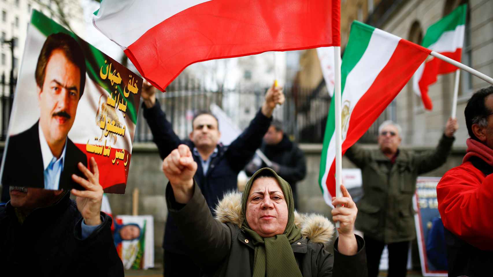Protesta contra el régimen iraní este lunes en Londres
