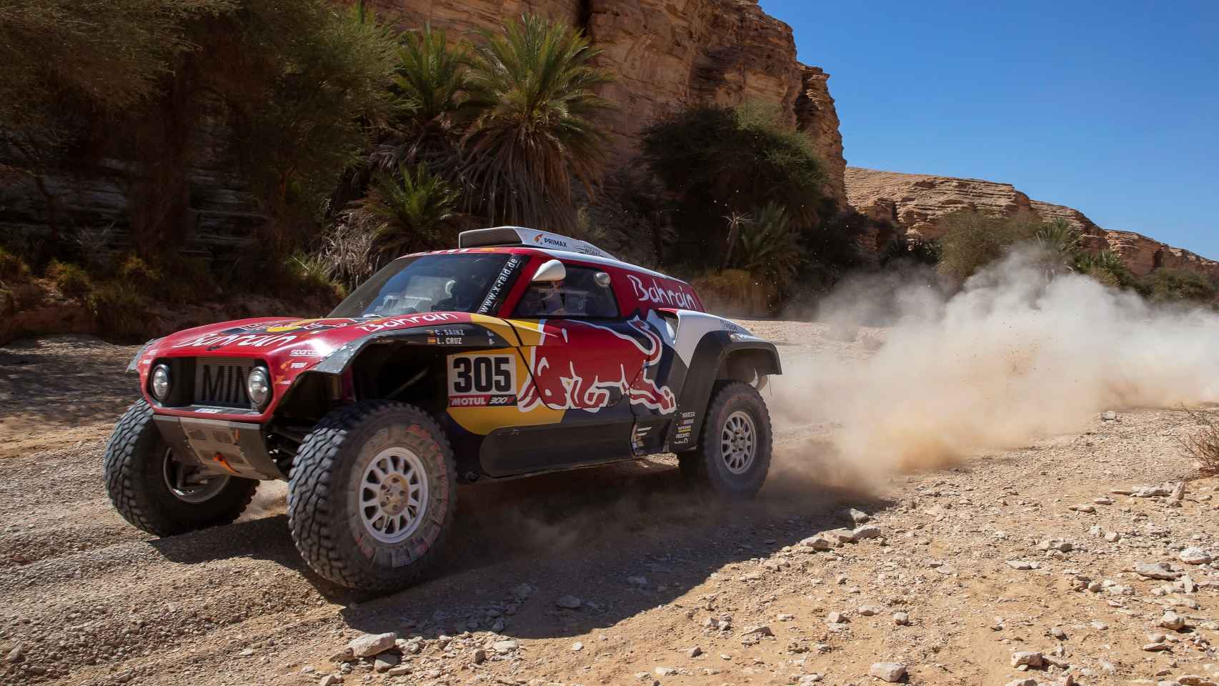 Carlos Sainz, en una etapa del Rally Dakar