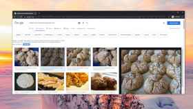 Navegador Chrome en la búsqueda de Google con el aviso de cookies