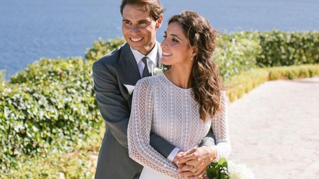 Rafa Nadal y Xisca, en su boda.