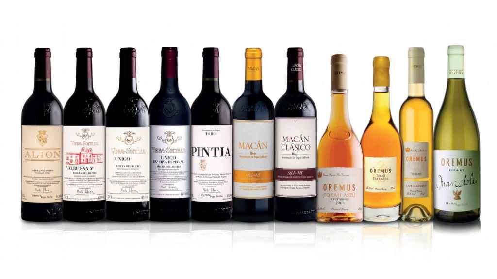 Familia de vinos del grupo Tempus Vega Sicilia