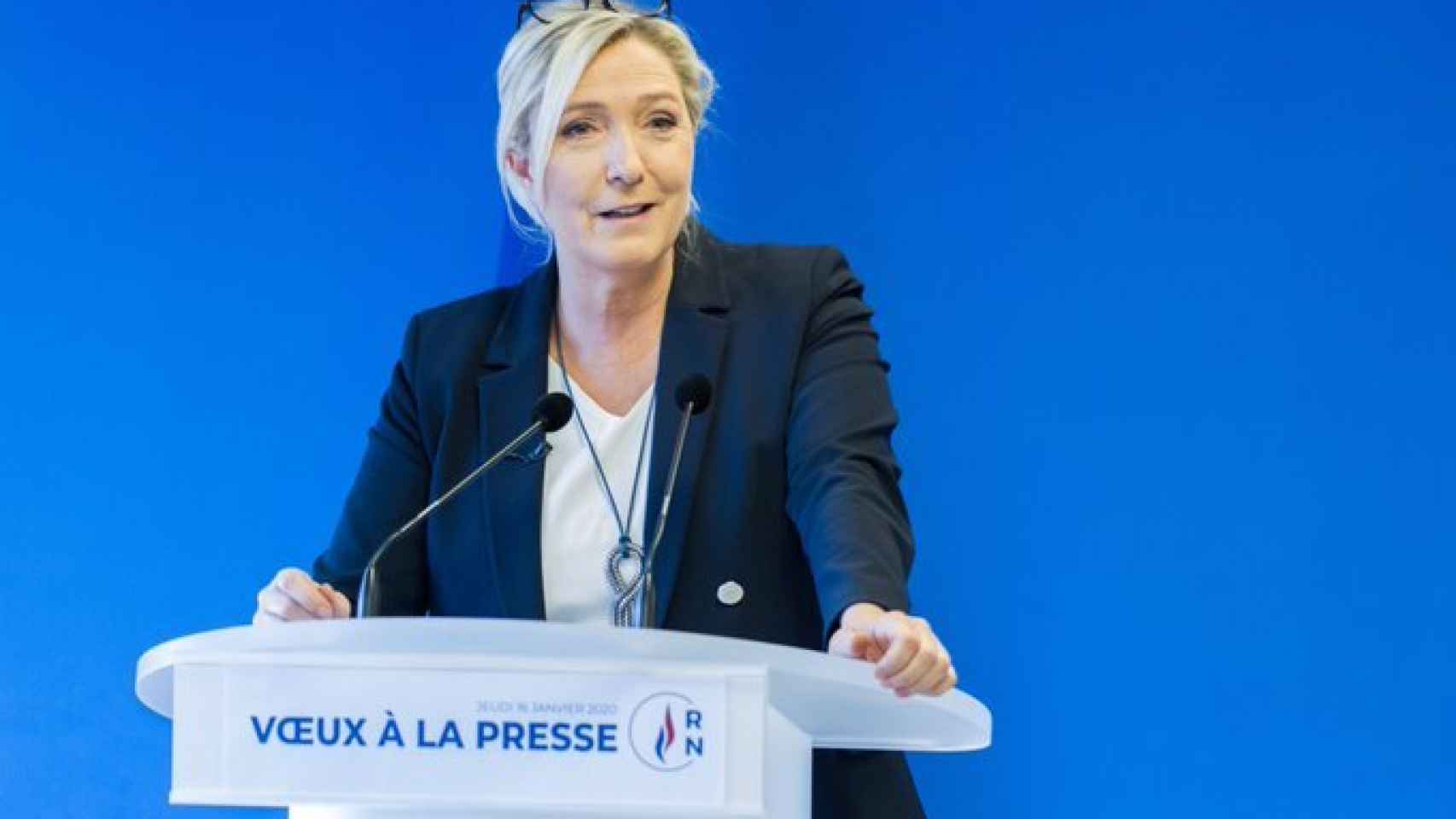 Marine Le Pen, presidenta de la Agrupación Nacional.
