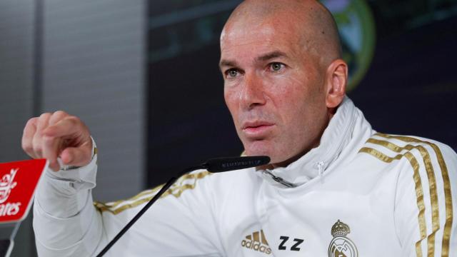 Zinedine Zidane, en rueda de prensa