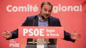 José Luis Ábalos en el Comité regional del PSOE en Murcia.