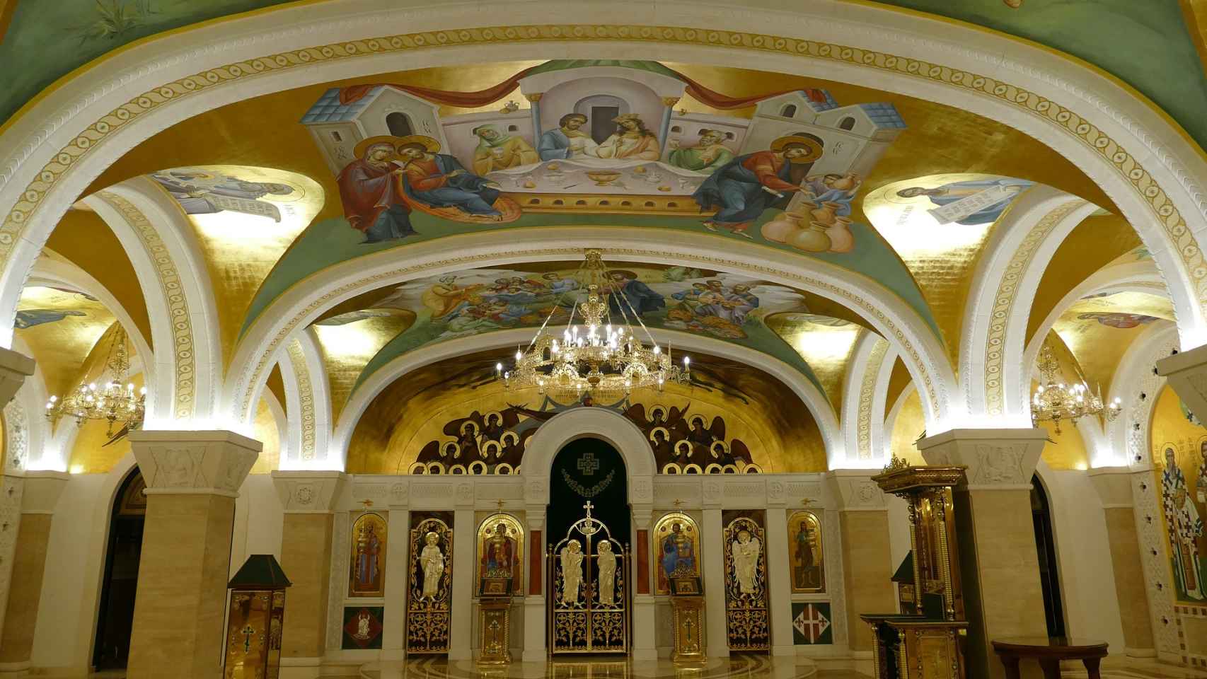 Interior de la catedral de Sveti Sava, en Belgrado.
