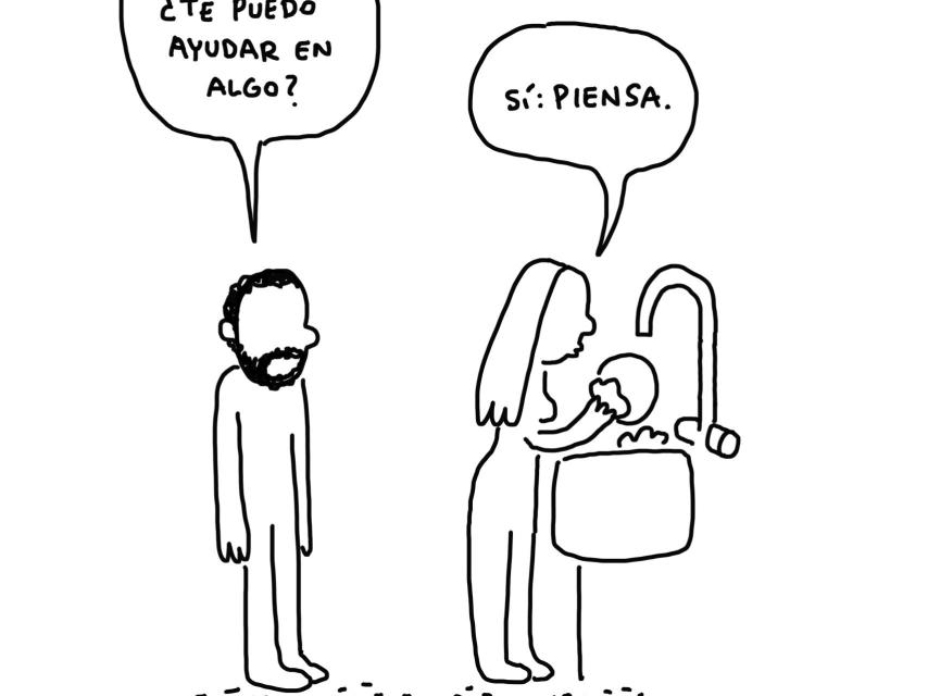 Una de las viñetas de Homo Machus, de Javirroyo.