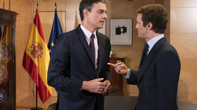 Sánchez y Casado, durante una de sus últimas reuniones.