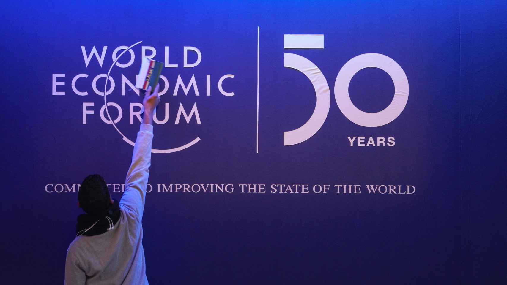 Imagen de la 50 edición del Foro de Davos.