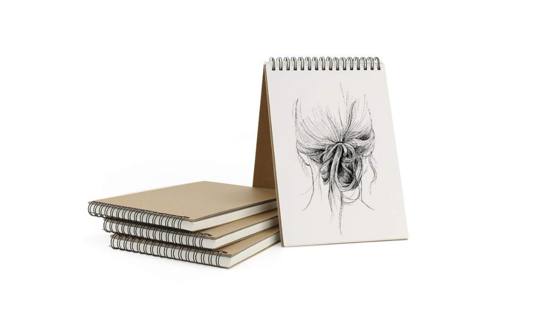 Cuaderno Para Dibujo Artistico Bocetos Hojas Blancas Lisas