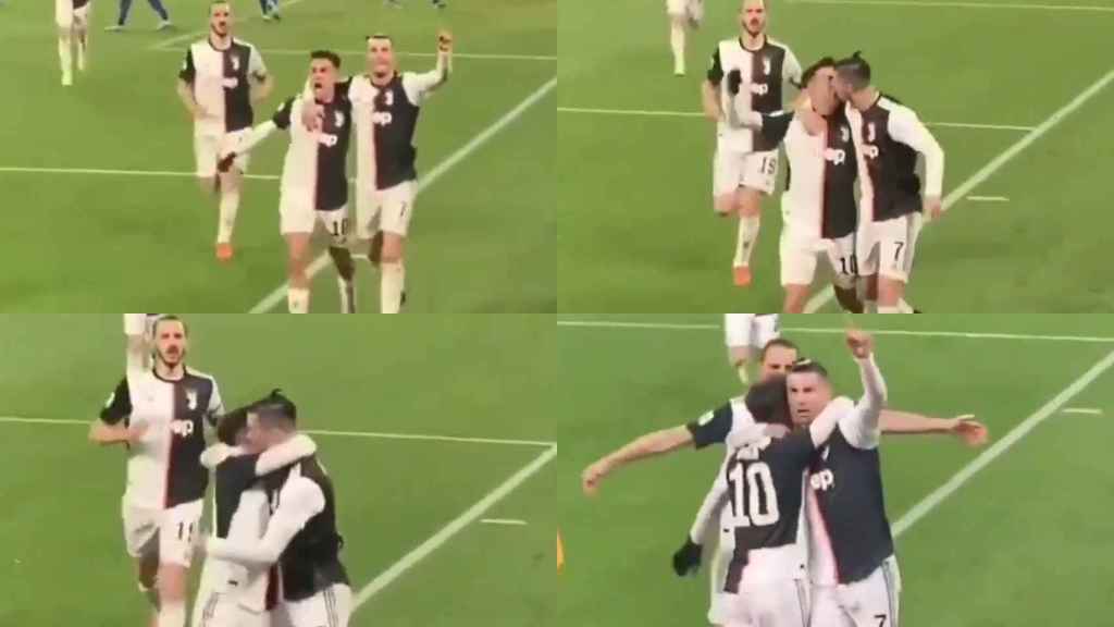La secuencia de la celebración de Cristiano Ronaldo y Dybala
