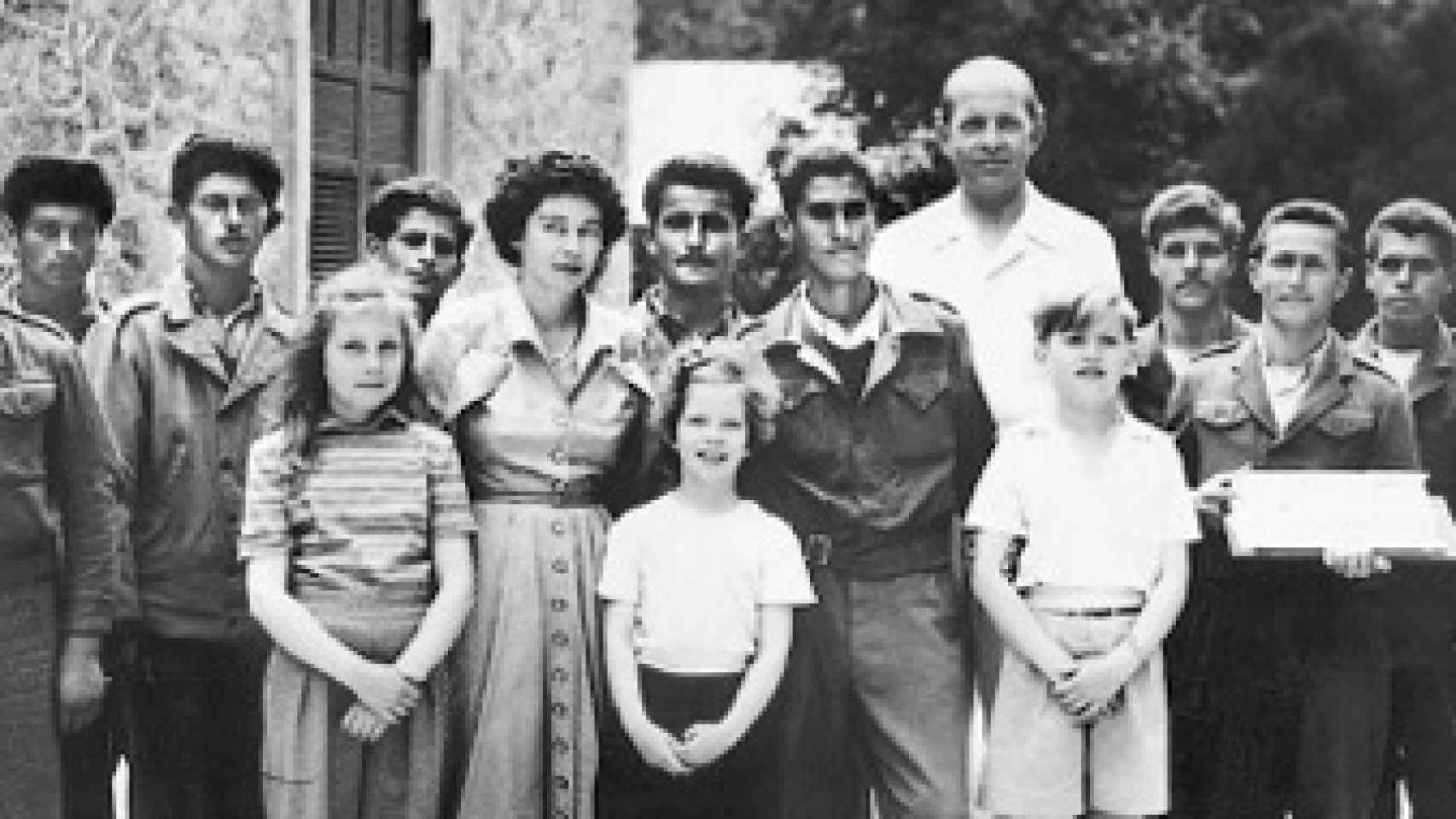 La familia, en 1950.