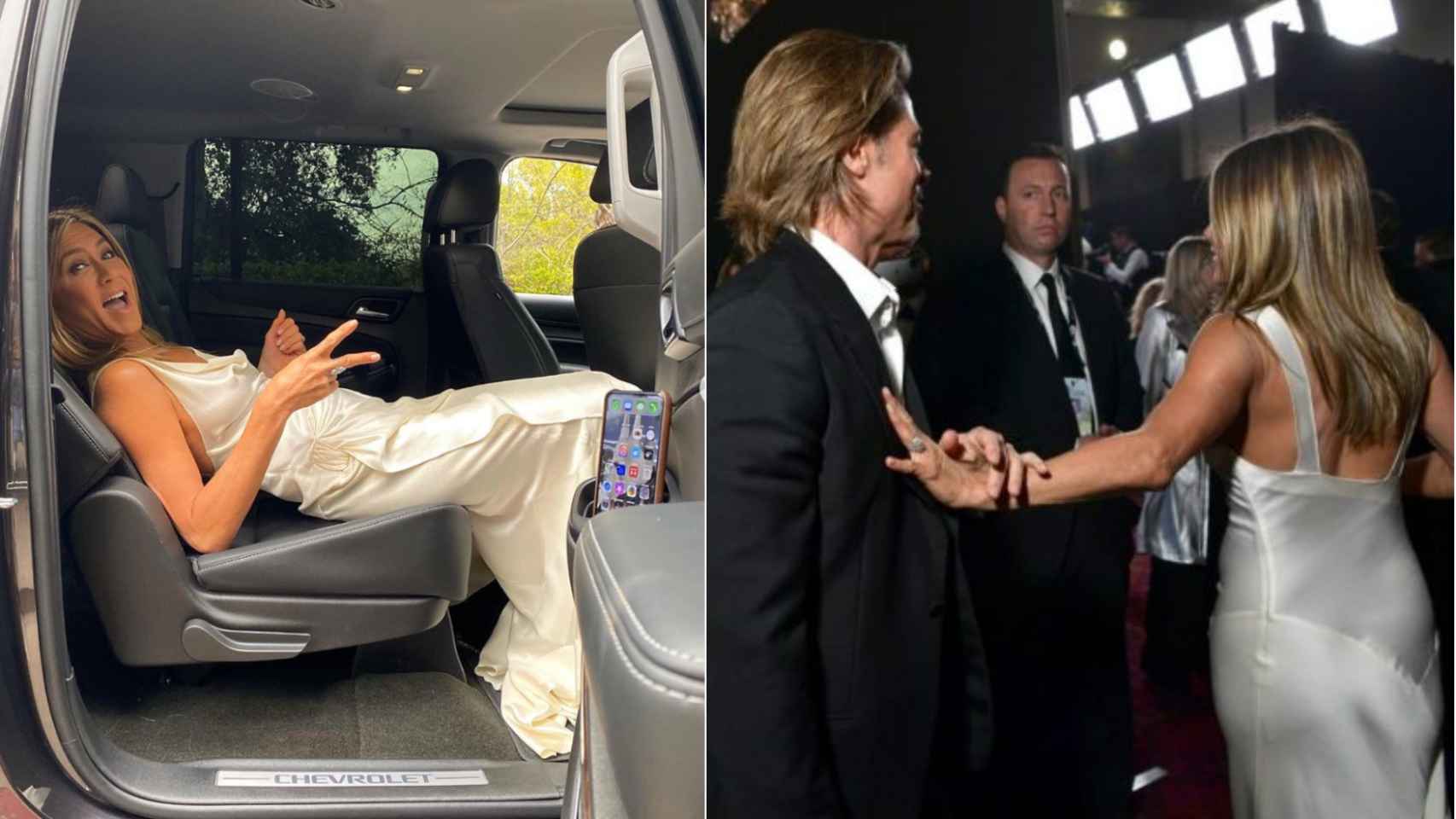 Jennifer Aniston 'rompe' Internet con el vestido de su reencuentro con Brad  Pitt