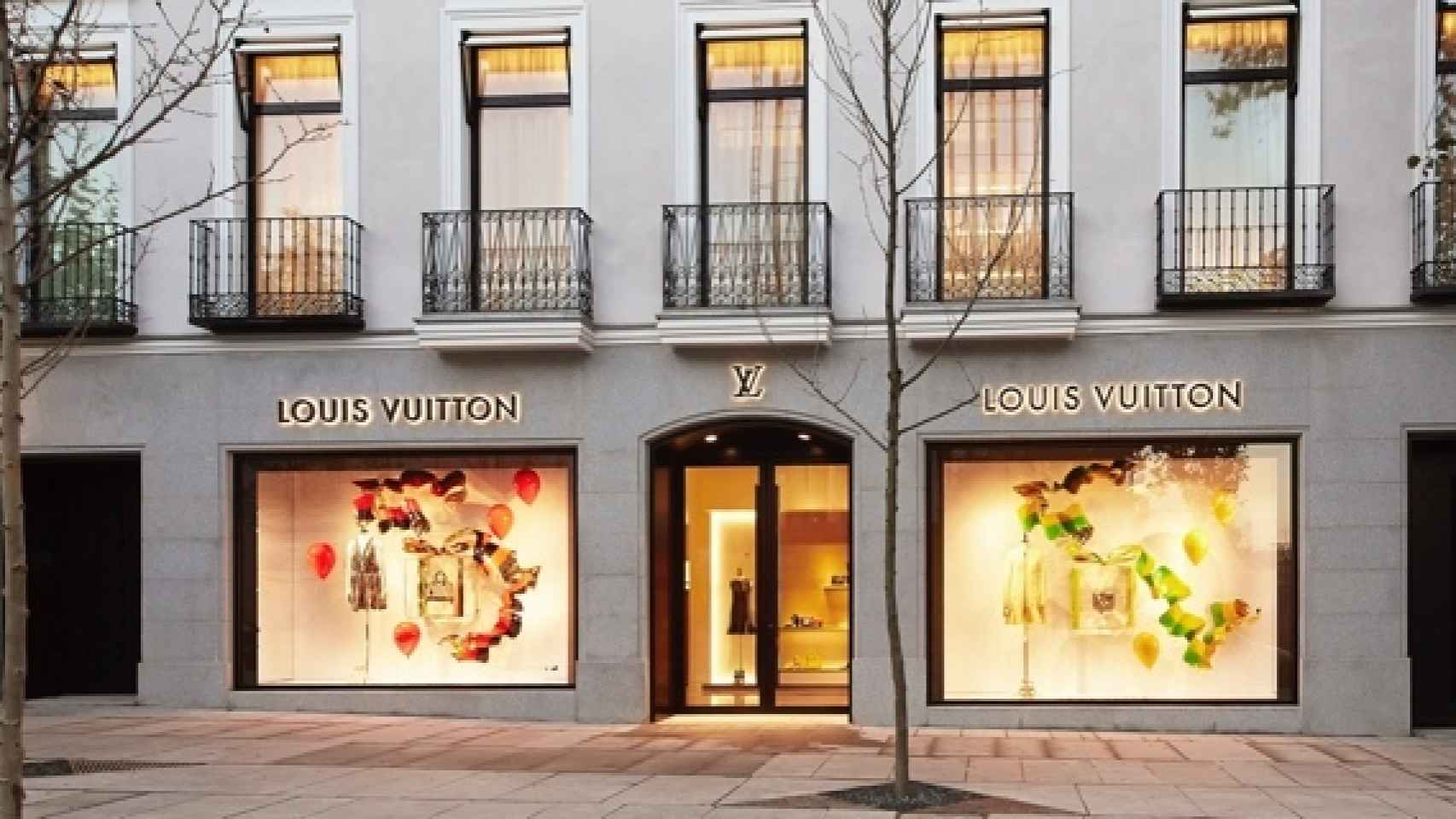 Tienda Louis Vuitton en la calle de Serrano de Madrid