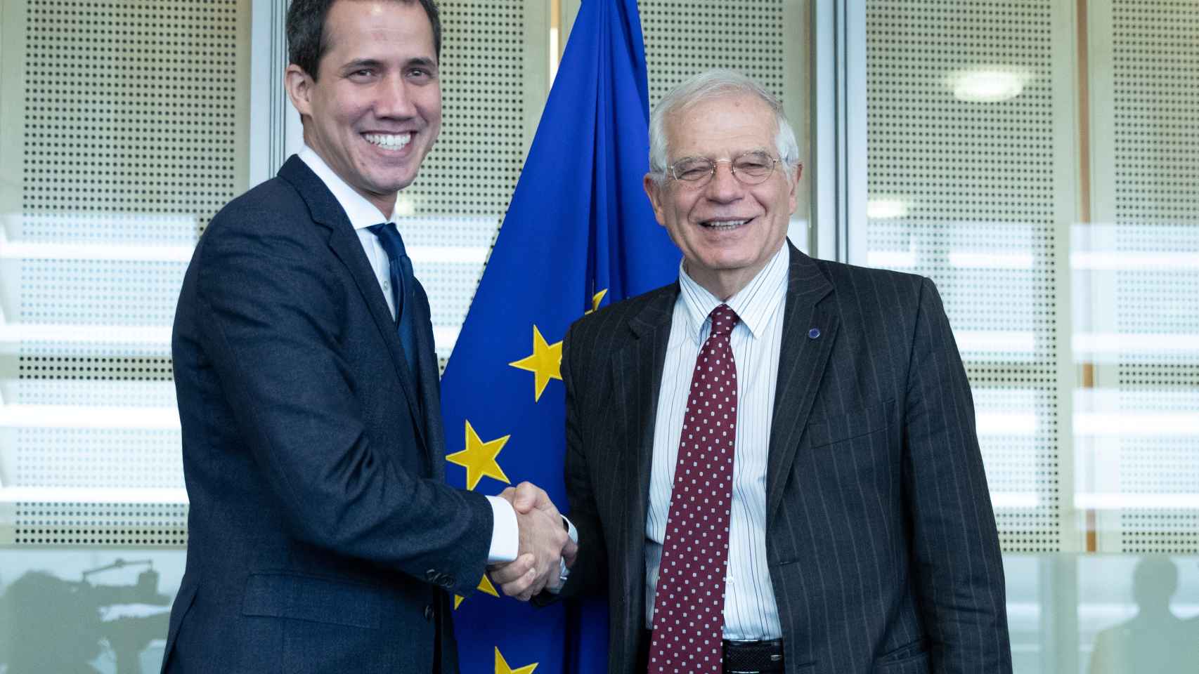Josep Borrell se ha reunido este miércoles con Juan Guaidó
