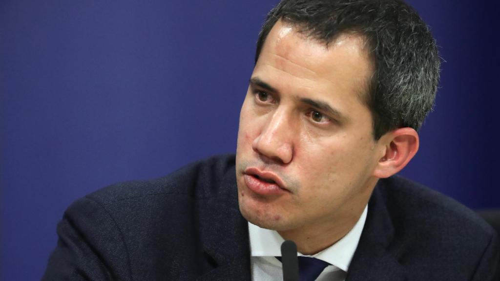 El presidente encargado de Venezuela, Juan Guaidó, este miércoles en la Eurocámara