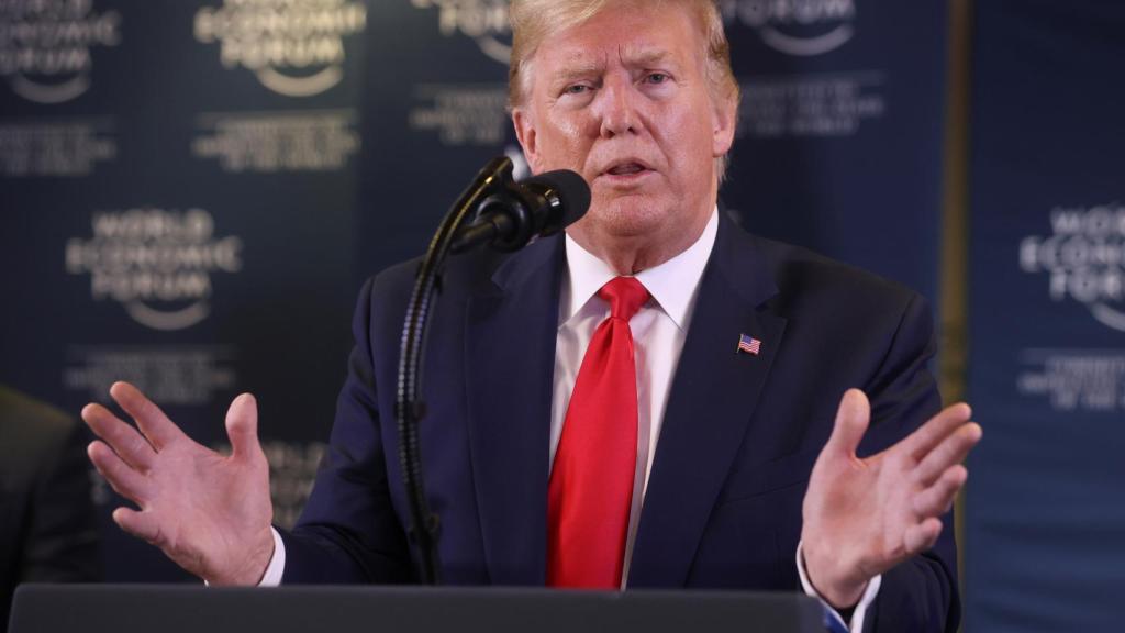 Donald Trump en Davos.