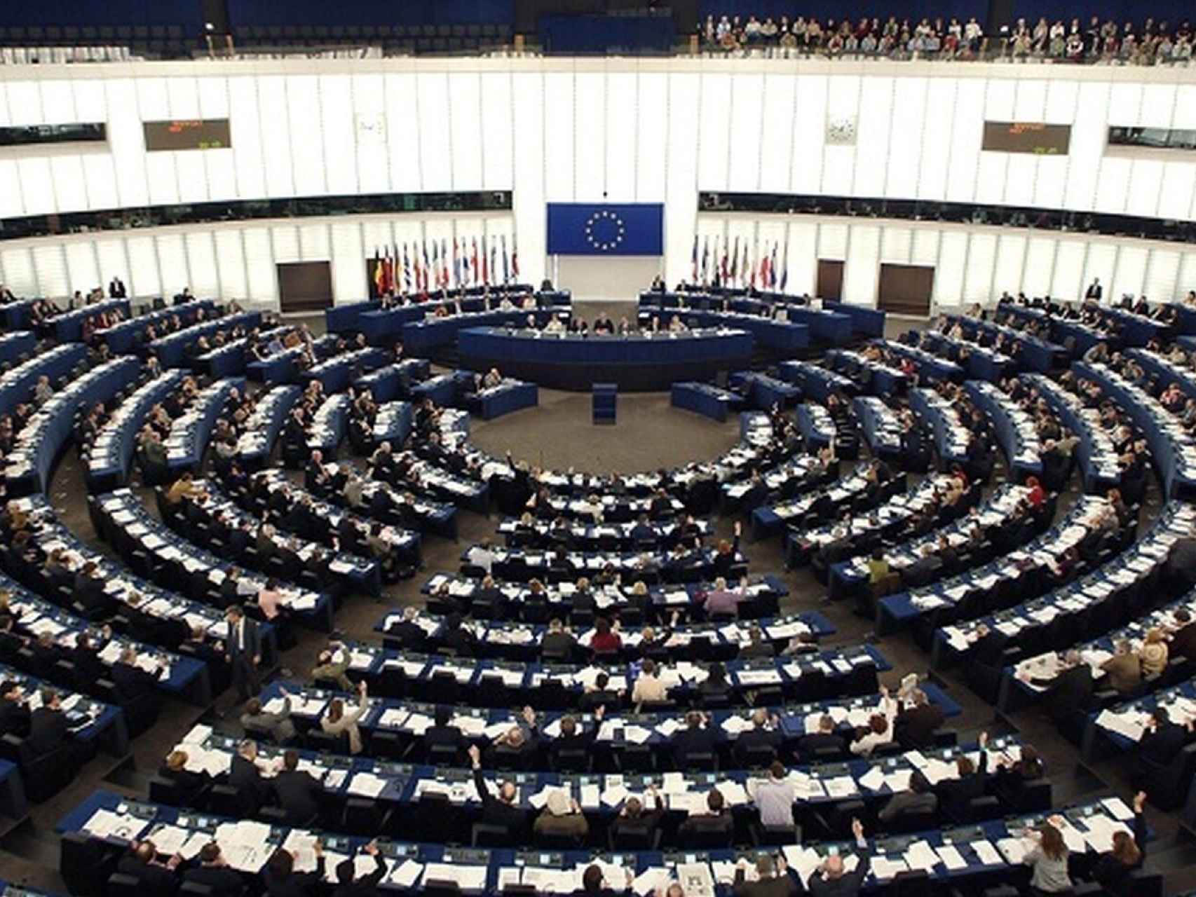 Interior del Parlamento Europeo.