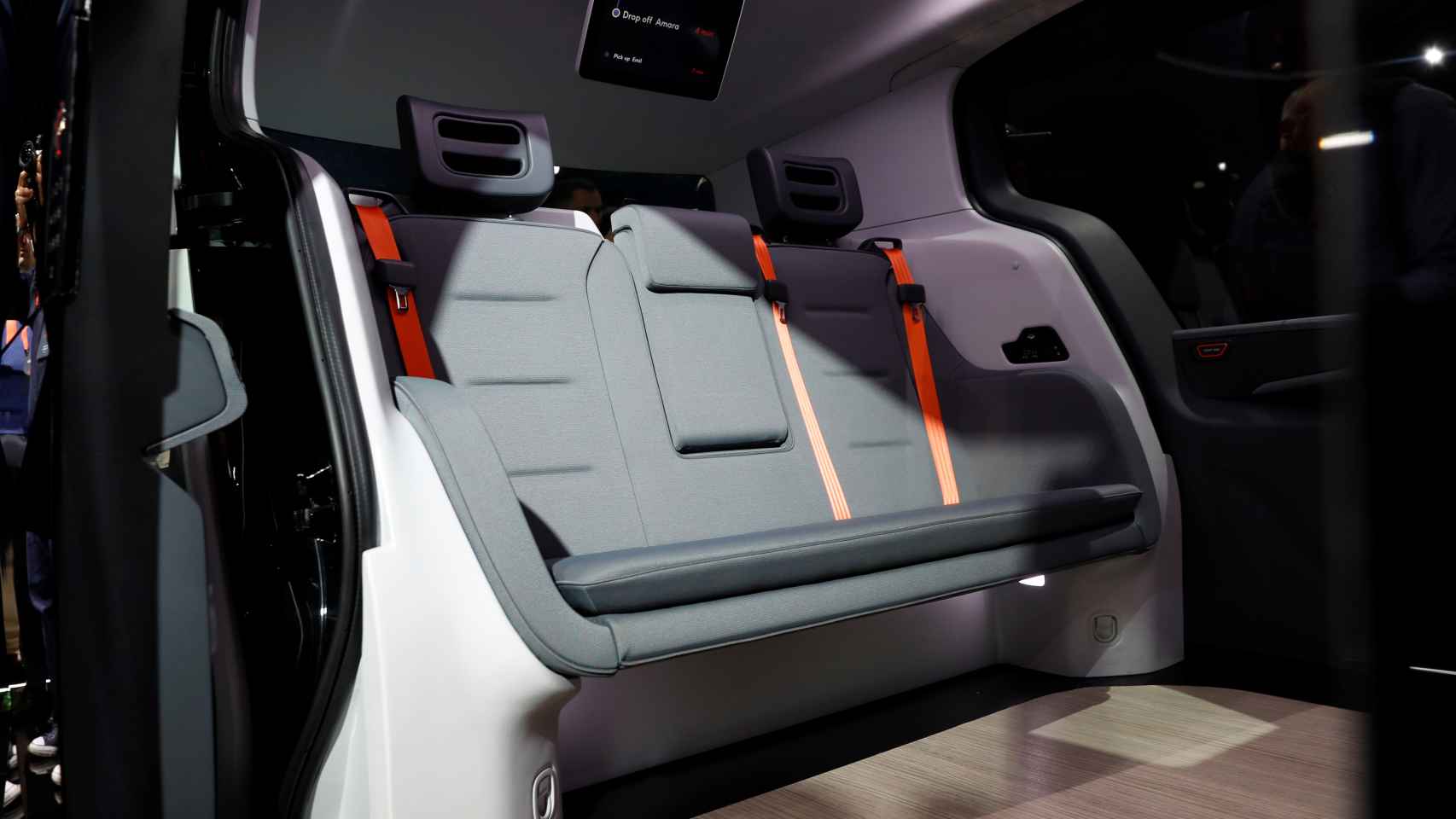 Interior del vehículo autónomo Cruise Origin