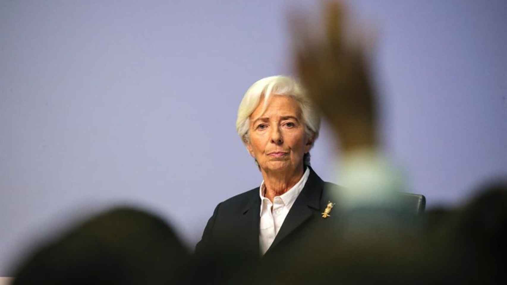 La presidenta del Banco Central Europeo (BCE), Christine Lagarde, en una comparecencia.