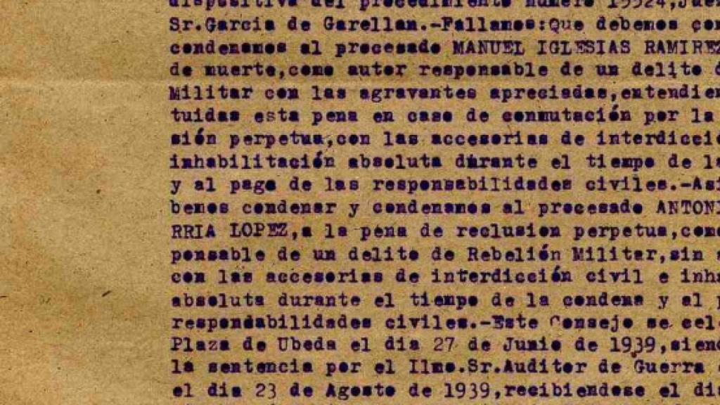 Condena y cuando le conmutan la pena.