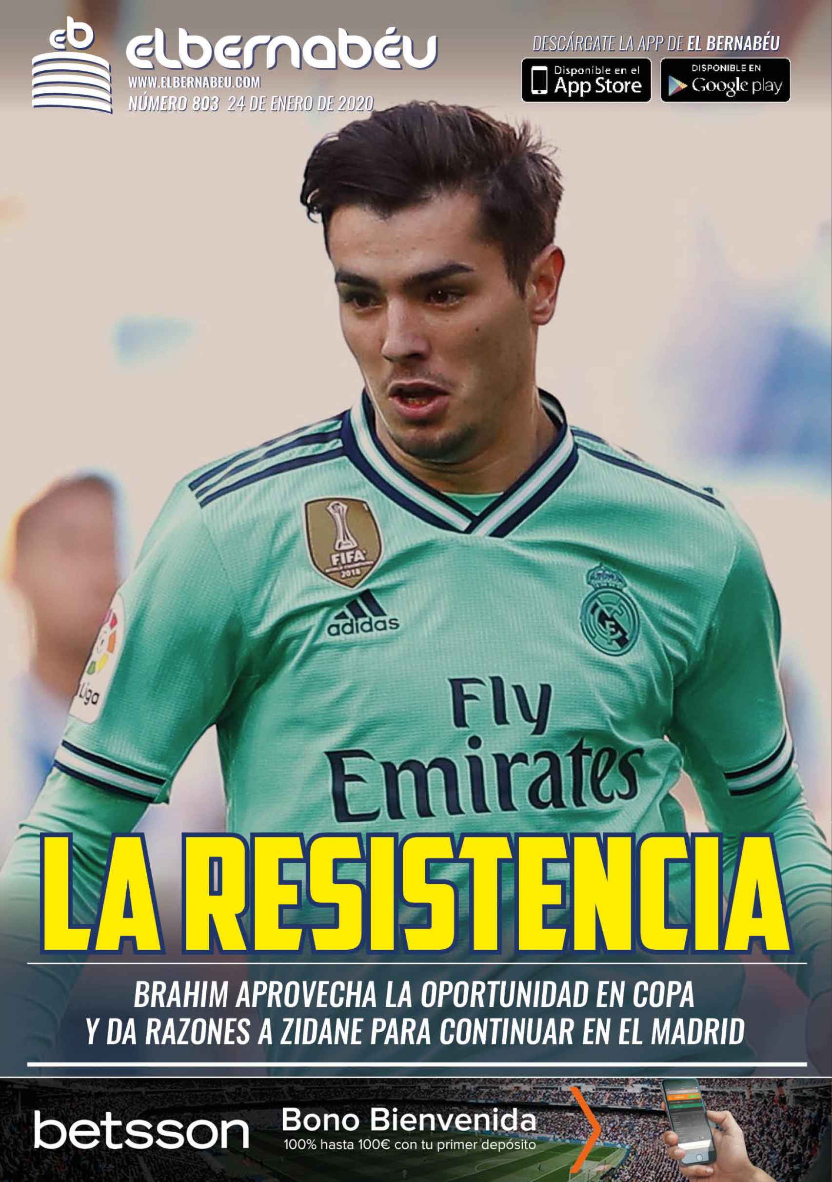 La portada de El Bernabéu (24/01/2020)