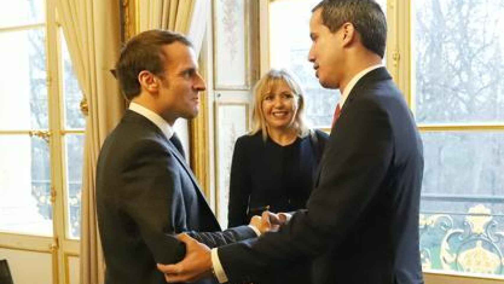 Guaidó con Macron este viernes en el Palacio del Elíseo