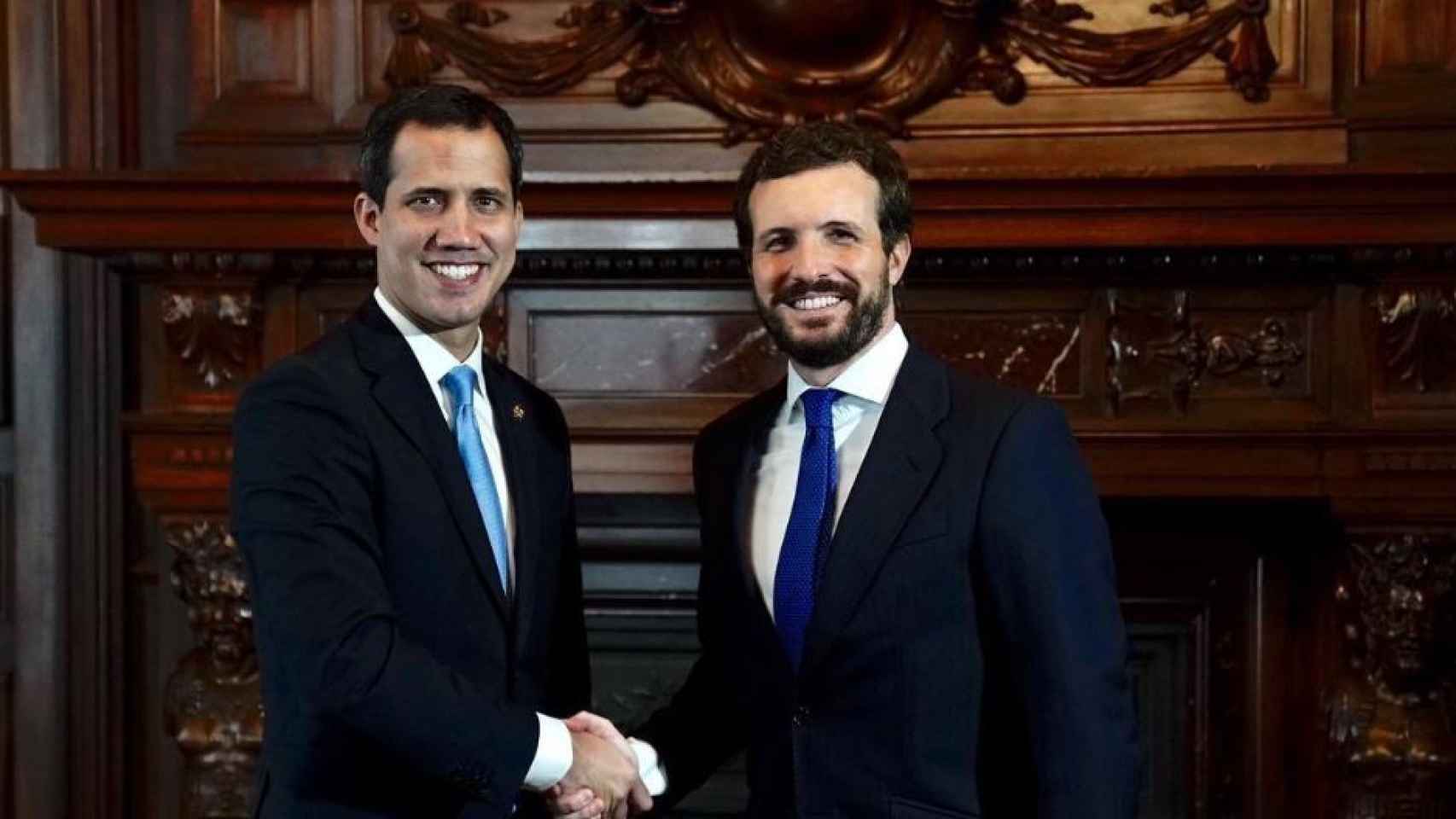 Guaidó y Casado este sábado en la Casa América de Madrid
