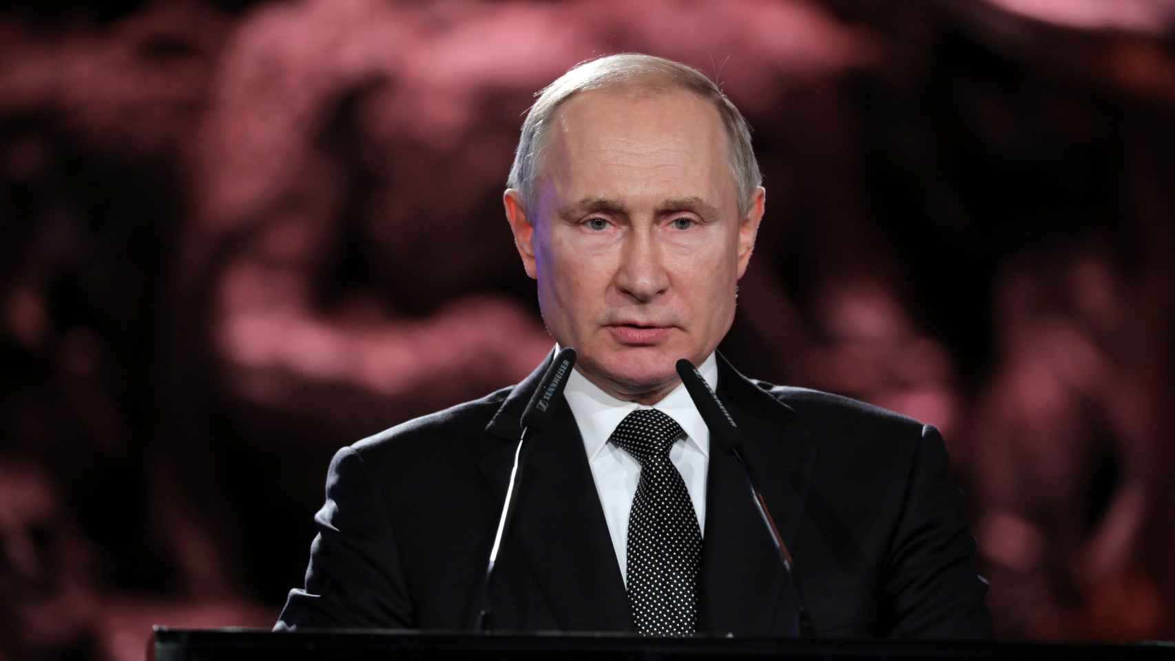 Putin en la conmemoración del fin del Holocausto en Jerusalén