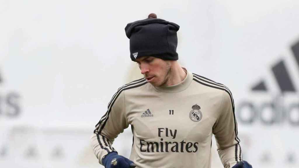 Gareth Bale, durante un entrenamiento