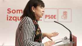 Cristina Narbona, presidenta del PSOE, este lunes en Ferraz.