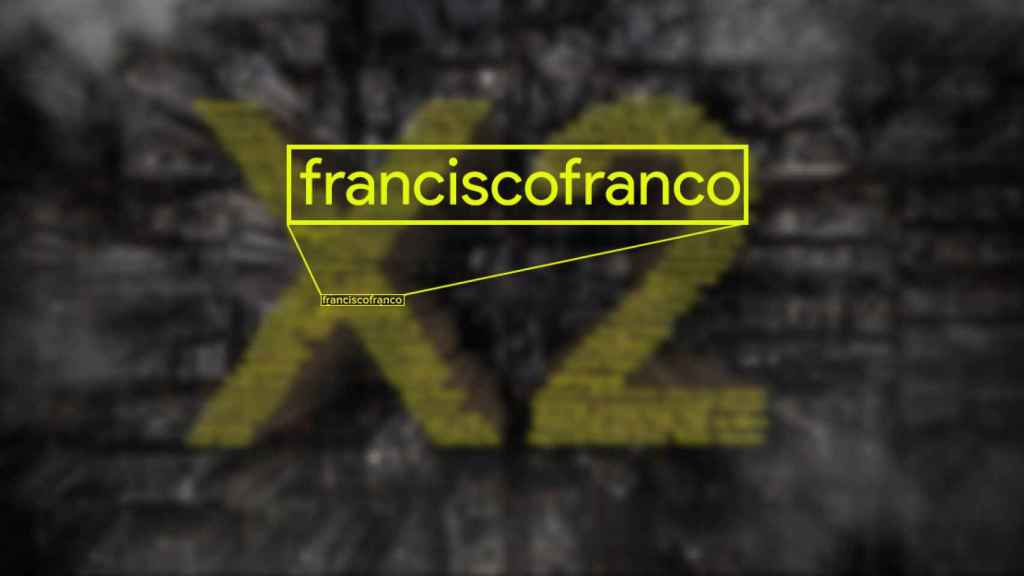 Francisco Franco en el logo de Poco.