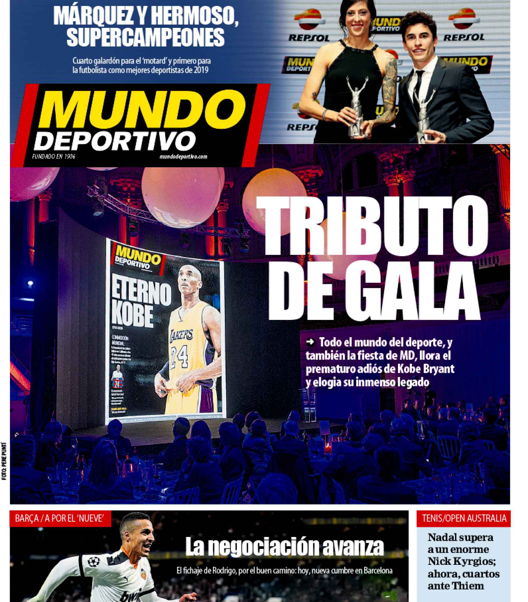 Portada Mundo Deportivo (28/01/2020)