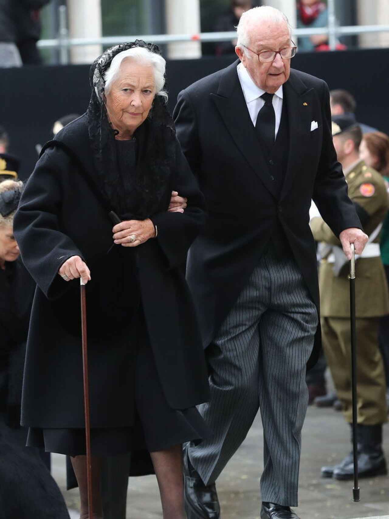 La reina Paola y el rey emérito Alberto II de Bélgica.