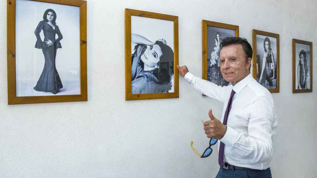 Ortega Cano durante la exposición de Rocío Jurado en Chipiona con motivo del 13 aniversario de su muerte.