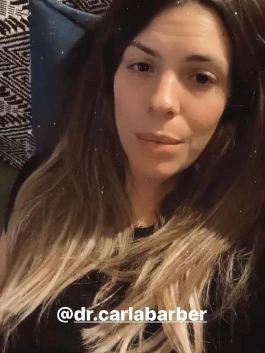 Laura Matamoros explicando su problema de bruxismo.