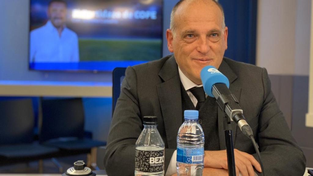 Javier Tebas, en El Partidazo de la Cadena COPE