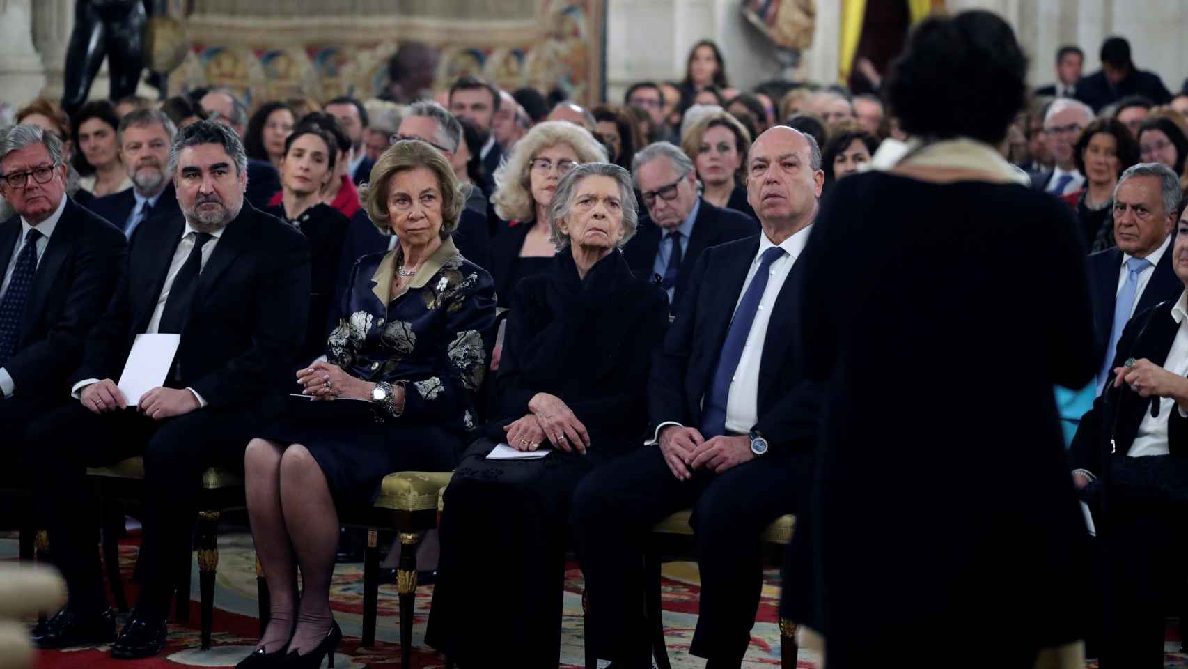 La reina Sofía ha presidido el concierto que conmemora el 75 aniversario de la liberación de Auschwitz.