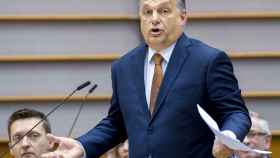 Viktor Orbán en la Eurocámara.