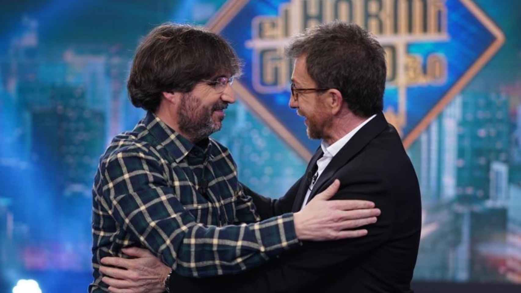 Pablo Motos recibe a Jordi Évole en 'El Hormiguero'.