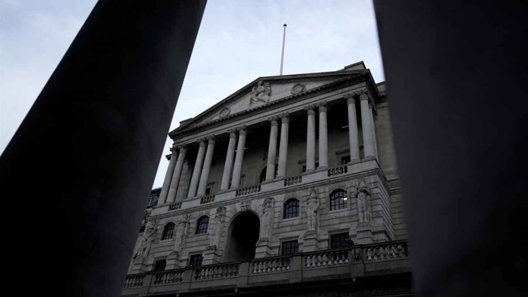 Fachada de la sede del Banco de Inglaterra.
